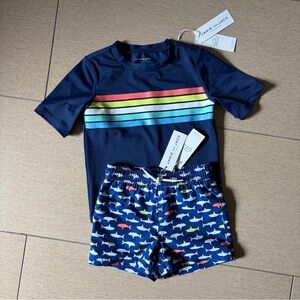 Janie and Jack Navy Swim Set
